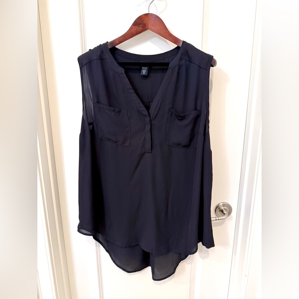 Torrid Black Sleeveless Blouse torrid size 2